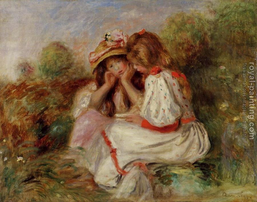 Pierre Auguste Renoir : Two Little Girls Pierre Auguste Renoir : Two Little Girls